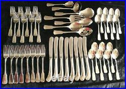 ONEIDA Cube Stainless Flatware AMERICAN COLONIAL 46 Piece Service for 8