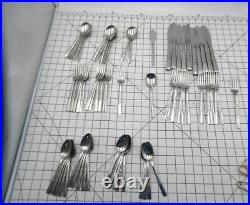 ONEIDA DECORATORS CATALINA Stainless Flatware 65 pcs (serves 10)