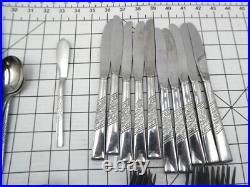 ONEIDA DECORATORS CATALINA Stainless Flatware 65 pcs (serves 10)