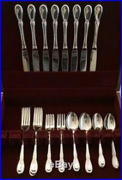 ONEIDA DELUXE Stainless CALLA LILY SET OF 46 Service For 8 MINT Fork Spoon Knife