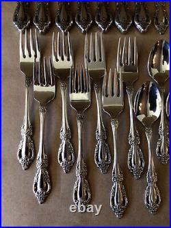 ONEIDA DISTINCTION DELUXE RAPHAEL 49pc- 7pc SERVICE for 7 STAINLESS FLATWARE
