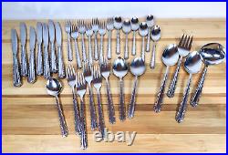 ONEIDA Deluxe Stainless Flatware Lot CHERIE 33 Pieces