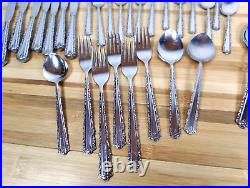 ONEIDA Deluxe Stainless Flatware Lot CHERIE 33 Pieces
