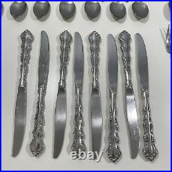 ONEIDA Deluxe Stainless Mozart Flatware 47 Pieces See Photos READ Serving