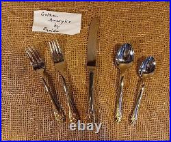 ONEIDA GOLDEN AMARYLLIS Stainless Flatware Place Setting BRAND NEW