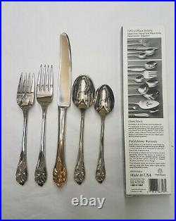 ONEIDA GOLDEN AMARYLLIS Stainless Flatware Place Setting Made In USA
