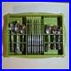 ONEIDA Galveston Profile Stainless 64 Piece 8 Serving Flatware Set + Holder