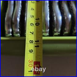 ONEIDA Galveston Profile Stainless 64 Piece 8 Serving Flatware Set + Holder