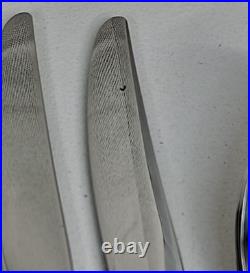 ONEIDA Heirloom Cube Michelangelo Stainless Flatware 60 +Pieces Service for 12