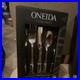 ONEIDA James Street 20pc Stainless Steel Flatware Set Glossy Finish Svc 4