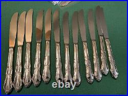 ONEIDA LTD WM A ROGERS STAINLESS FLATWARE BROOKLEA 11 place settings and more
