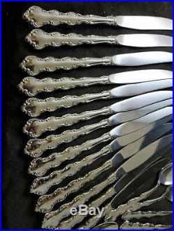 ONEIDA MOZART DELUXE STAINLESS FLATWARE LOT OF 71 PCS very good (h5)