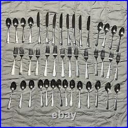 ONEIDA Mercer Frosted Stainless Flatware 44 Pieces