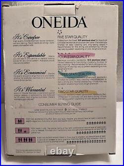 ONEIDA Old South 45 Piece Flatware Set 1987 JC Penny NIB Vtg Complete Stainless