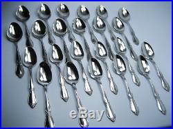ONEIDA SILVER CHATELAINE Stainless Steel Fine Flatware & Serving Set 75 pc Chest