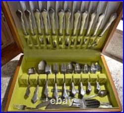 ONEIDA SSS STAINLESS FLATWARE TRINITY SET of 79 SILVERWARE 12 PLACE SETTINGS or