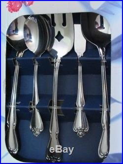 ONEIDA STAINLESS TRUE ROSE FLATWARE COLLECTION IN BOX 77 pieces