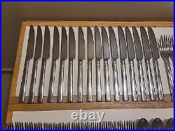 ONEIDA Shaker Stainless flatware 74 Pcs Lot Fork Spoon Knife