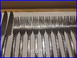 ONEIDA Shaker Stainless flatware 74 Pcs Lot Fork Spoon Knife