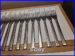 ONEIDA Shaker Stainless flatware 74 Pcs Lot Fork Spoon Knife