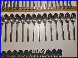 ONEIDA Shaker Stainless flatware 74 Pcs Lot Fork Spoon Knife