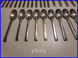 ONEIDA Shaker Stainless flatware 74 Pcs Lot Fork Spoon Knife