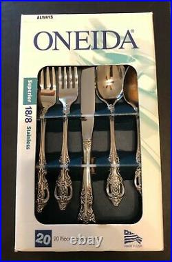 ONEIDA Stainless 18/8 Renoir-Pembrooke 40 Piece Service for 8 NEW