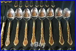 ONEIDA Stainless GOLDEN ROYAL CHIPPENDALE Community USA Set of 46 pieces