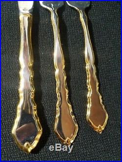 ONEIDA Stainless GOLDEN ROYAL CHIPPENDALE Community USA Set of 46 pieces