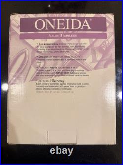 ONEIDA Stainless Steel 45pc Flatware Set Silver Service for 8 Fork Knife Spoon