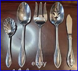 ONEIDA Stainless Steel USA Glossy Arbor American Harmony 111 Pieces Flatware Lot