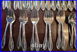 ONEIDA Stainless Steel USA Glossy Arbor American Harmony 111 Pieces Flatware Lot