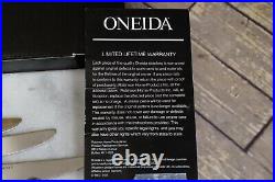 ONEIDA TRANQUILTY Silverware Set Stainless Knives Forks Spoons-20 Piece Lot GUC