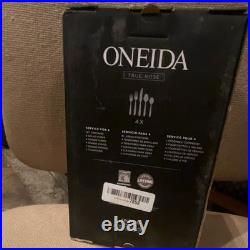 ONEIDA True Rose 20pc Stainless Steel Flatware Set Dishwasher Safe Svc 4