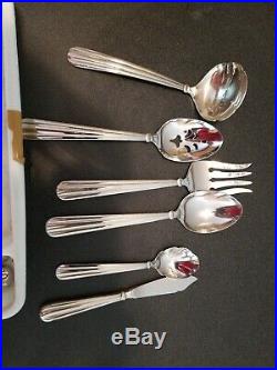 ONEIDA USA UNITY 66 PIECES SERVICE FOR 12 silverware flatware set with serving