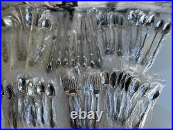 ONEIDA Vintage Stainless SILVER Huntington DELUX Kings and Queens One Set 62 Pcs