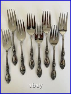 ONEIDA Vintage Stainless SILVER Huntington DELUX Kings and Queens One Set 62 Pcs