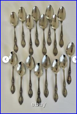 ONEIDA Vintage Stainless SILVER Huntington DELUX Kings and Queens One Set 62 Pcs