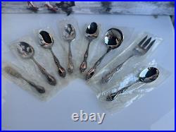 ONEIDA Vintage Stainless SILVER Huntington DELUX Kings and Queens One Set 62 Pcs