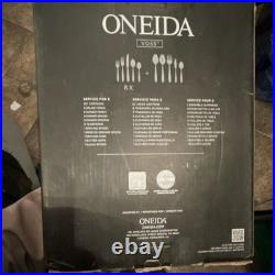 ONEIDA Voss 45pc Stainless Steel Flatware Set with Serving Pieces for 8 MPN