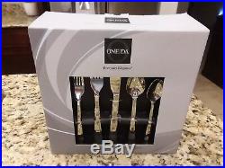 Oneida 18/10 CHROMA 65 Piece Set Salad Dinner Fork Tea Soup Spoon Knife SERVING