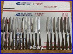 Oneida 18/10 China AA-15 Stainless Unknown Pattern Flatware Set of 56 Pieces