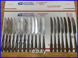 Oneida 18/10 China AA-15 Stainless Unknown Pattern Flatware Set of 56 Pieces