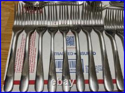 Oneida 18/10 China AA-15 Stainless Unknown Pattern Flatware Set of 56 Pieces