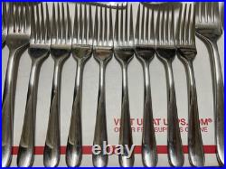 Oneida 18/10 China AA-15 Stainless Unknown Pattern Flatware Set of 56 Pieces