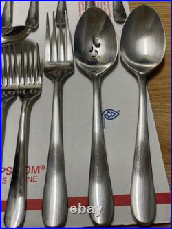 Oneida 18/10 China AA-15 Stainless Unknown Pattern Flatware Set of 56 Pieces