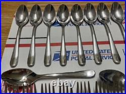 Oneida 18/10 China AA-15 Stainless Unknown Pattern Flatware Set of 56 Pieces