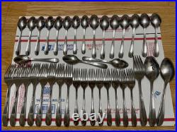 Oneida 18/10 China AA-15 Stainless Unknown Pattern Flatware Set of 56 Pieces