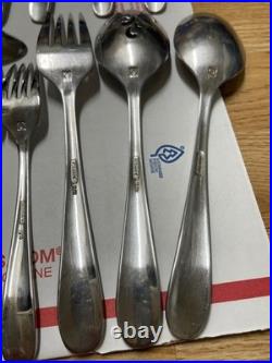 Oneida 18/10 China AA-15 Stainless Unknown Pattern Flatware Set of 56 Pieces