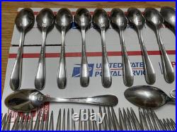 Oneida 18/10 China AA-15 Stainless Unknown Pattern Flatware Set of 56 Pieces